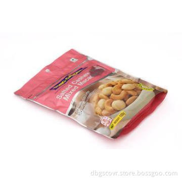 Customize Foil Stand Up Plastic Ziplock Bags For Packing Nu
